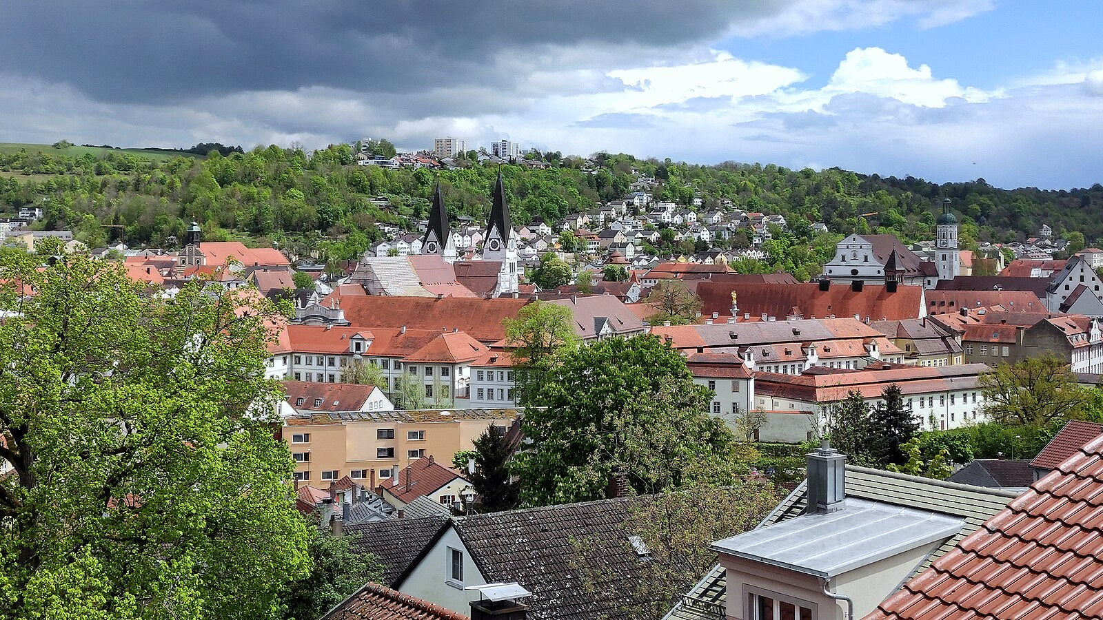Panoramablick vom Frauenberg auf Eichstätt im Altmühltal